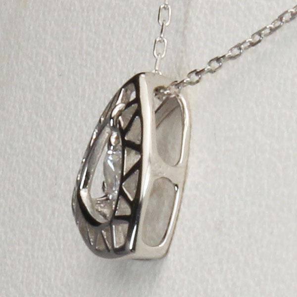 ダイヤモンドネックレス ダイヤモンド ネックレス ダイヤ ダイヤネックレス k18 18k 18金 ホワイトゴールド メンズ 送料無料 4月誕生石 プレゼント puの画像
