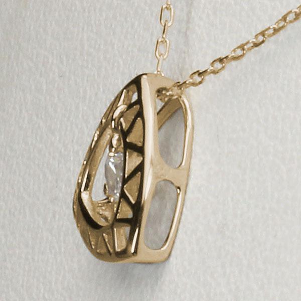 ダイヤモンドネックレス ダイヤモンド ネックレス ダイヤ ダイヤネックレス k18 18k 18金 イエローゴールド メンズ 送料無料 4月誕生石 プレゼント puの画像