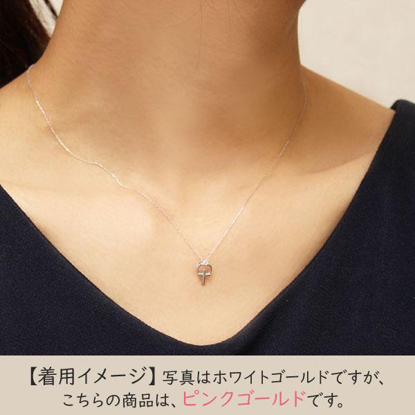 ダイヤモンド ネックレス ダイヤネックレス ダイヤ 十字架 クロス k10
