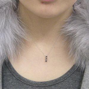 メンズ ブラックダイヤモンド ペンダントネックレス k10 ホワイト 