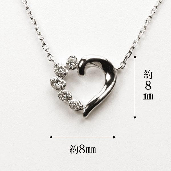 ネックレス ダイヤモンド ホワイトゴールド k18 18k 18金 プチ
