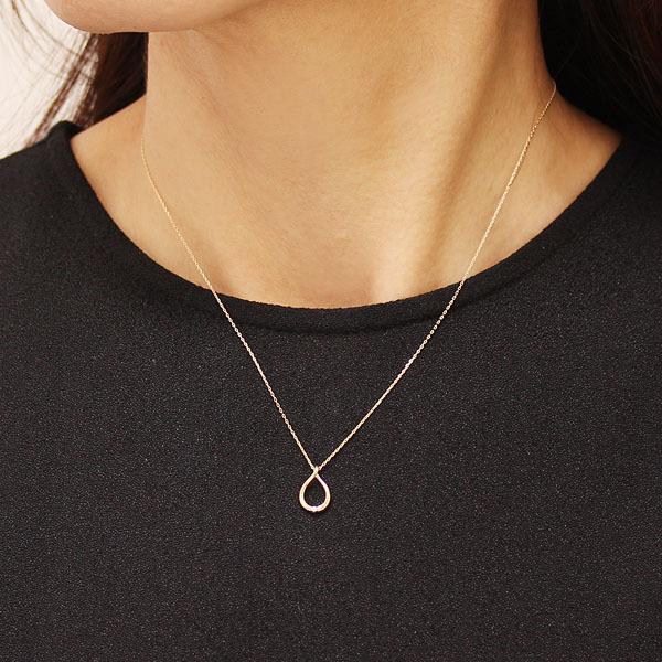 ネックレス ダイヤモンド イエローゴールド k10 10k 10金 プチ  