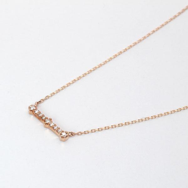 ネックレス ダイヤモンド ダイヤネックレス ダイヤモンドネックレス k18 18k 18金 ピンクゴールド メンズ 送料無料 プレゼント ギフト ご褒美 自分買い puの画像