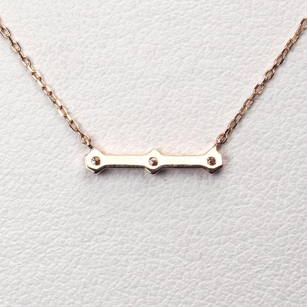 ネックレス ダイヤモンド ダイヤネックレス ダイヤモンドネックレス k18 18k 18金 ピンクゴールド メンズ 送料無料 プレゼント ギフト ご褒美 自分買い puの画像