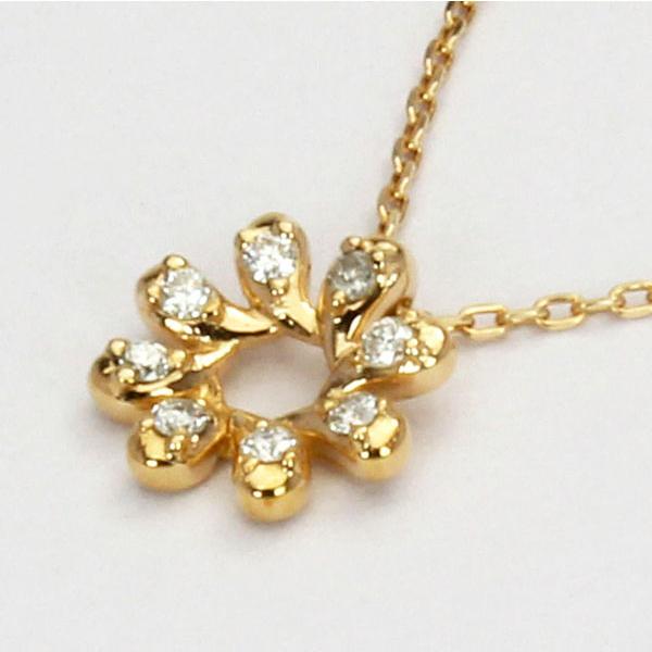 ダイヤモンド ネックレス ダイヤネックレス ダイヤ ペンダントトップ k18 18k 18金 イエローゴールド 送料無料 メンズ カジュアル プレゼント 自分買い puの画像