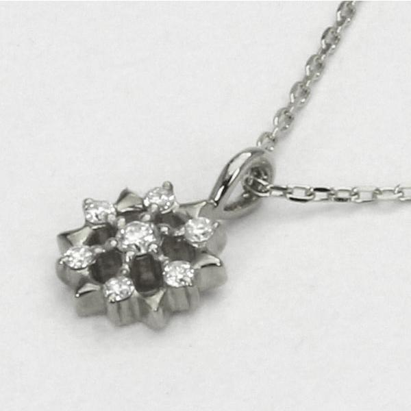 ダイヤモンド ネックレス ダイヤネックレス ダイヤ ペンダントトップ k18 18k 18金 ホワイトゴールド 送料無料 メンズ カジュアル プレゼント 自分買い puの画像
