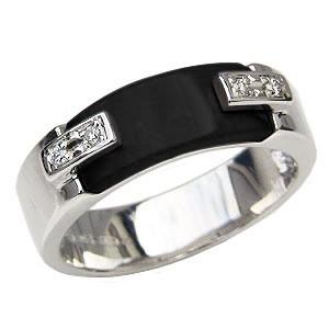 メンズ リング メンズオニキスリング オニキス 黒メノウ オニキス ダイヤモンド ホワイトゴールド k18 18金 オニキスリング プレゼント ご褒美 自分買い p