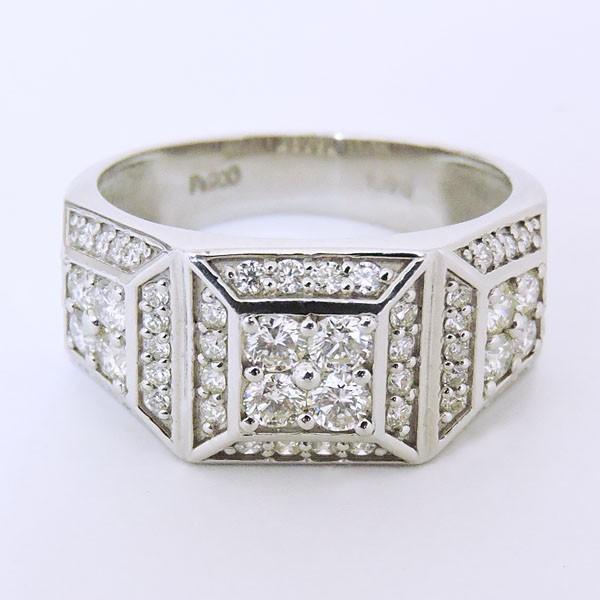 Pt900/印台ダイヤモンドリング 楽天市場】【スーパーSALE☆13%OFFクーポン】指輪 メンズリング