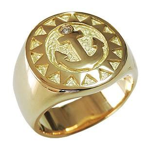 当店一番人気 人気 送料無料 K18 18金 ゴールド メンズ 印台リング 指輪 男性用 ダイヤモンドリング イカリ 錨 マリーナリング メンズリング プレゼント 自分買い ギフト 指輪 リングサイズを選んで注文ボタンを押してください リングサイズを選択してください Www