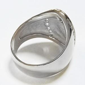 メンズリング 馬 ホース リング 指輪 印台リング ラッキー 幸運