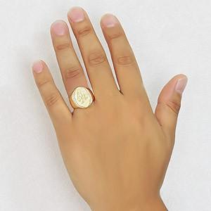 メンズリング 馬 ホース 印台リング ラッキー 幸運 LCKY ダイヤモンド