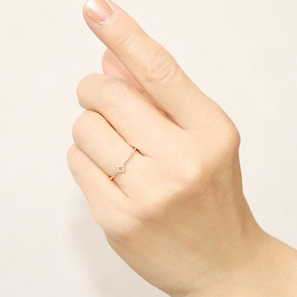 ピンクゴールド 指輪 ダイヤモンド リング メンズ k18 18k 18金 ダイヤ 婚約指輪 送料無料 カジュアル プレゼント ギフト ご褒美 自分買い puの画像