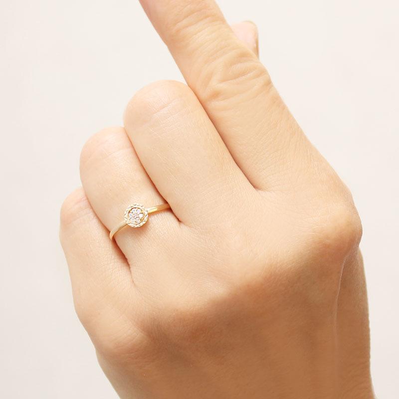 リング ダイヤリング ダイヤモンドリング ダイヤ ダイヤモンドk18 18k 18金 イエローゴールド メンズ 送料無料 プレゼント ギフト ご褒美 自分買い puの画像