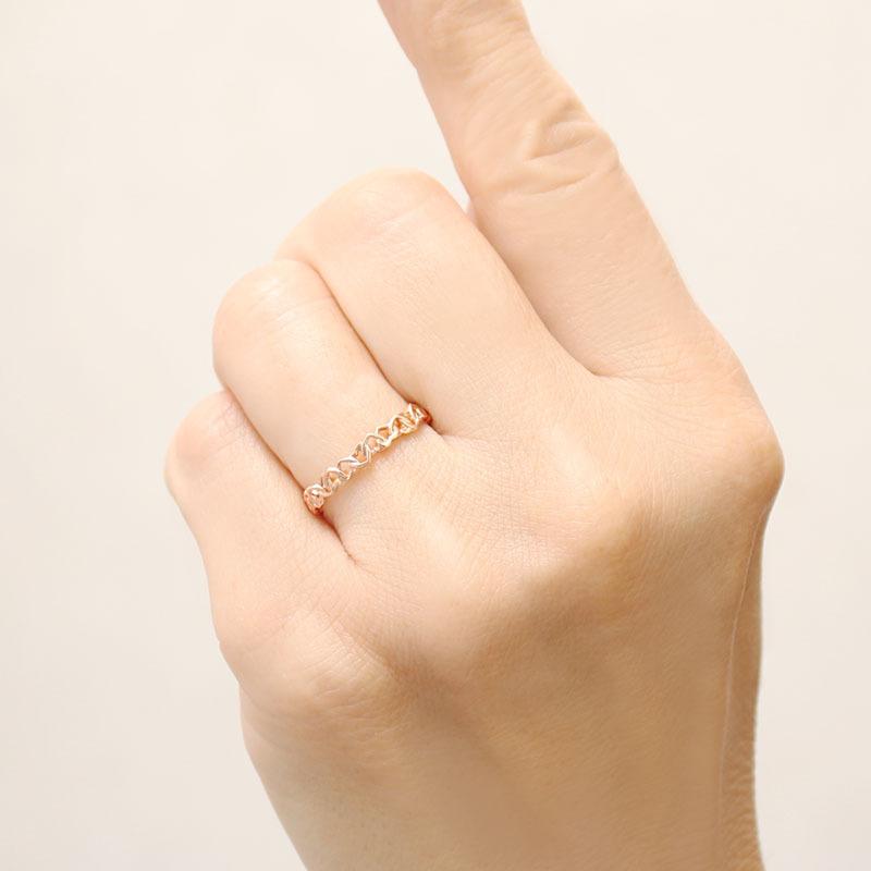 リング ハートリング ハート 指輪 k10 10k 10金 ピンクゴールド メンズ