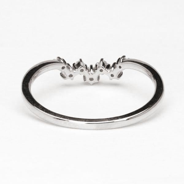 ホワイトゴールド 指輪 ダイヤモンド リング メンズ k18 18金 ダイヤ