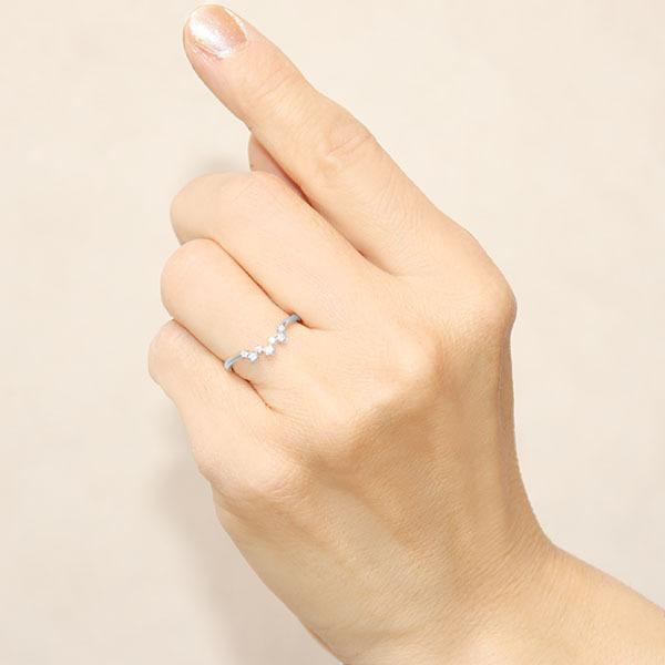 K18WG　天然ダイヤモンドリング　サイズ11号　ホワイトゴールド　18金 imgrc0120042421.jpg