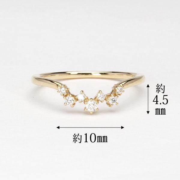 イエローゴールド 指輪 ダイヤモンド リング メンズ k10 10金 ダイヤ