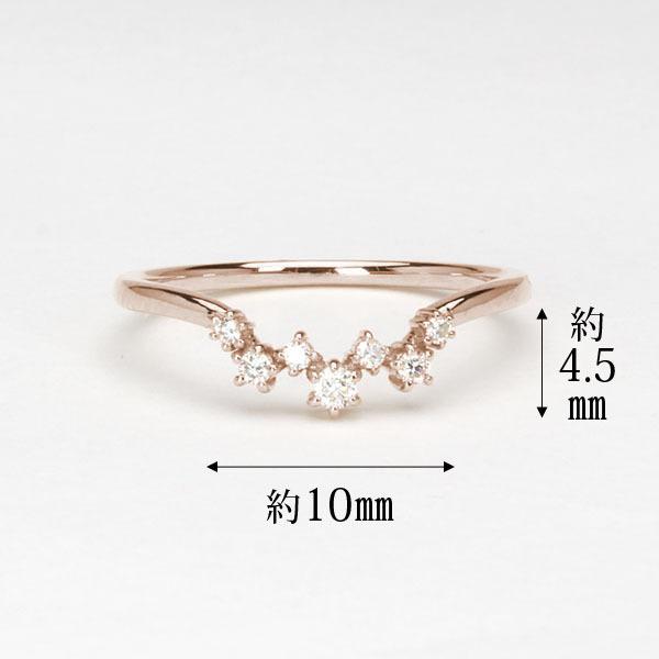 ピンクゴールド 指輪 ダイヤモンド リング メンズ k10 10金 ダイヤ