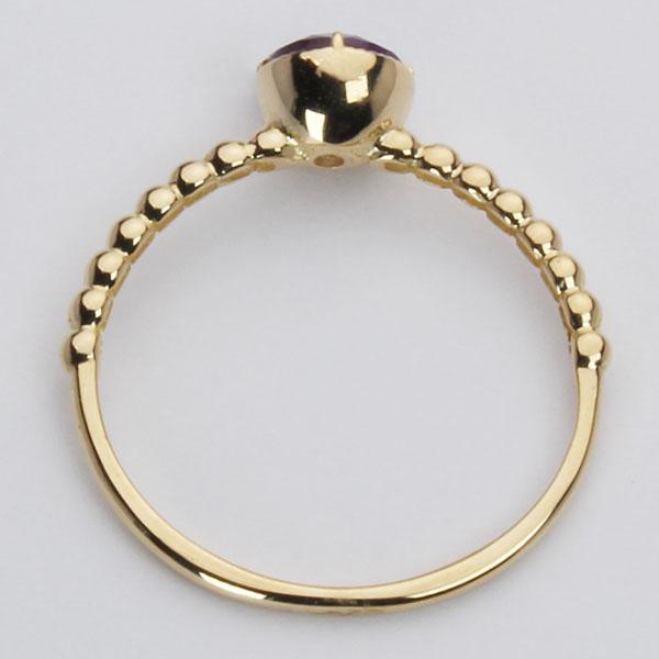 アメジスト リング アメジストリング アメジスト指輪 k18 18k 18金