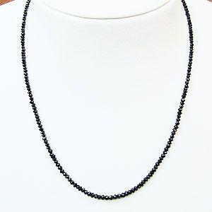 メンズ ネックレス ブラックダイヤモンド 20.40ct〜 ホワイト