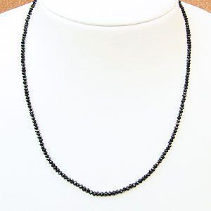 メンズ ネックレス ブラックダイヤモンド 20.50ct〜 ホワイトゴールド