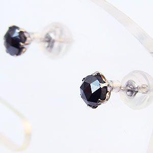 メンズ ピアス ブラックダイヤモンド 0.70ct pt900 プラチナ 送料無料 普段使い ジュエリー 人気 プレゼント ギフト ご褒美 自分買い puの画像