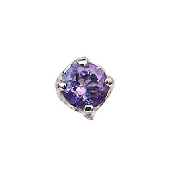ピアス メンズ アメジスト 片耳 k10 10金 ホワイトゴールド 一粒 ピアス メンズ アメジスト 片耳 k10 10金 ホワイトゴールド 一粒