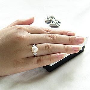 パール リング パールリング 真珠 指輪 花珠 あこや アコヤ 本真珠  