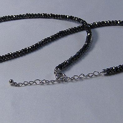 黒蝶真珠　ホワイトゴールド　ブラックスピネル　天然石　ネックレス　ペンダント 真珠 パール タヒチ黒蝶真珠 ブラックスピネル ペンダント