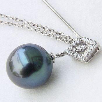 【タイムセール】 ラペルピン メンズ 男性用 タヒチ黒蝶真珠 ピンブローチ ダイヤモンド パール グリーン系 11mm k18 ホワイト ゴールド 送料無料 プレゼント ギフト p 【ZYX1295563148】(46818円)