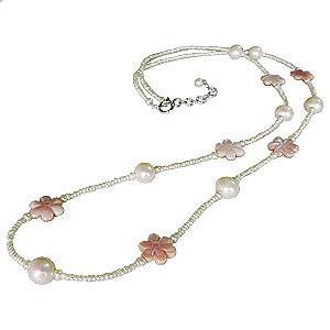 真珠 ネックレス ロングネックレス パールネックレス パールロングネックレス 真珠ロングネックレス ピンクシェル 送料無料 プレゼント ご褒美 自分買い