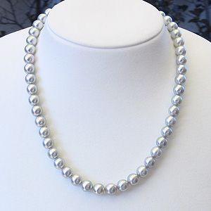本真珠/パール☆ネックレス2点セット42㎝ 花珠本真珠ネックレス2点セット 8.0～8.5mm 長さ42cm｜JCC