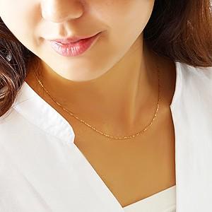 k18 18金 イエローゴールド　ネックレス　デザインチェーン　40cm 18金 ネックレス チェーン 40cm 18k k18 中空 スクリュー