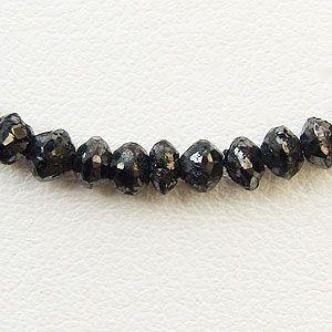 ブラックダイヤモンド ネックレス 30.00ct ホワイトゴールド 男女兼用