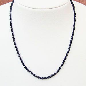 ブラックダイヤモンド ネックレス 30.30ct〜 ホワイトゴールド