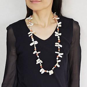 真珠 ネックレス ロングネックレス パールロングネックレス パール 