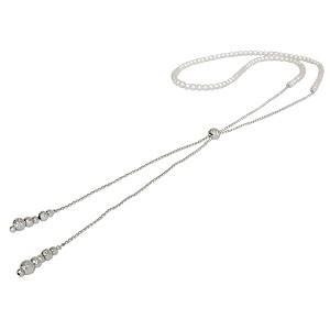 ま*♪様 美品　ホワイトパール ロングネックレス　K18WG 112cm ま*♪様 美品 ホワイトパール ロングネックレス K18WG 112cm