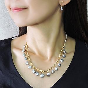 真珠 ネックレス パール イヤリング セット ケシ真珠 芥子真珠 パール 
