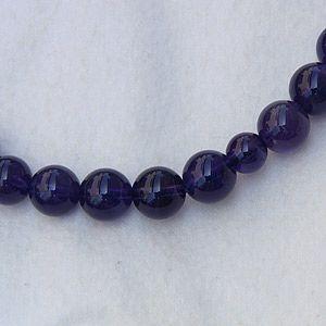 アメジスト 紫水晶 念珠 数珠 ６mm 房紫 丸玉 念珠ケース付 女性用 送料無料 ジュエリー カジュアル プレゼント ギフト ご褒美 自分買い puの画像