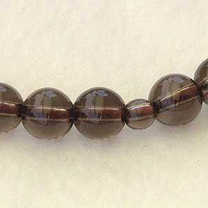 念珠 茶水晶 スモーキークォーツ 数珠 片手用 女性用 ブレスレット