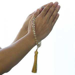 念珠 ルチルクォーツ 数珠 針水晶 10mm 片手用 男性用 念珠ケース付 