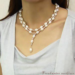 淡水真珠　ジュエリーバッグ ヴィンテージ  パーティー　フォーマル　未使用 真珠 ネックレス パールネックレス パーティー 淡水パール真珠