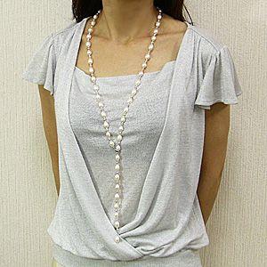 淡水真珠　ジュエリーバッグ ヴィンテージ  パーティー　フォーマル　未使用 楽天市場】フォーマル用 高級金具の貝パール8mm玉 一連