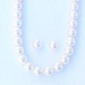 パール ネックレス パールネックレス 真珠 ネックレス 真珠ネックレス ピアス イヤリング 2点セット 8-8.5mm 送料無料 プレゼント ギフト ご褒美 自分買い_1