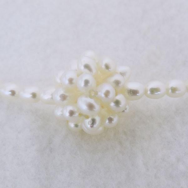 真珠 ネックレス パールネックレス 直径14mm ボールネックレス 中サイズ 淡水真珠 3mm シルバー金メッキ加工 フォーマル 結納 プレゼント ギフト 自分買い_3