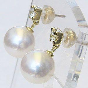 パール ピアス 18金 18k 真珠 あこや本真珠 9mm k18 ゴールド