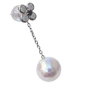パール ピアス パールピアス あこや真珠パール pt900 プラチナ
