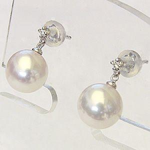 真珠パール ピアス パールピアス 真珠ピアス あこや本真珠 8mm プラチナ ピアス ダイヤモンド 0.02ct ピアス 送料無料 プレゼント ギフト ご褒美 自分買い puの画像