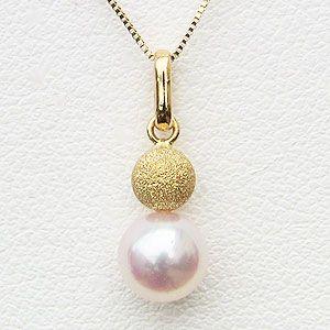 ペンダントネックレス k18 あこや真珠パール k18 ゴールド ペンダント パーティー 6月誕生石 人気 プレゼント ギフト ご褒美 自分買いの画像