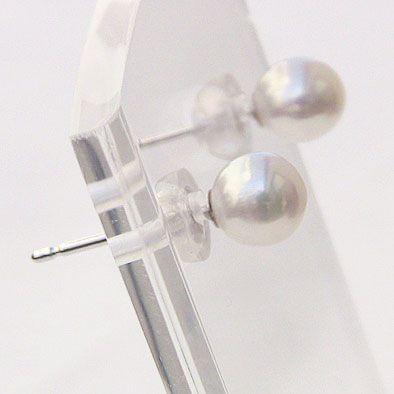 パールピアス 普段使い アコヤ本真珠 パール ピアス 4mm-4.5mm k14